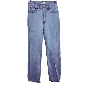 Abercrombie & Fitch 90s Relaxed Jean High Rise Blue Straight Jeans Womens 25 0 R